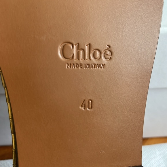 Chloe idol faux shearling slide sandal, NEW - Picture 9 of 17